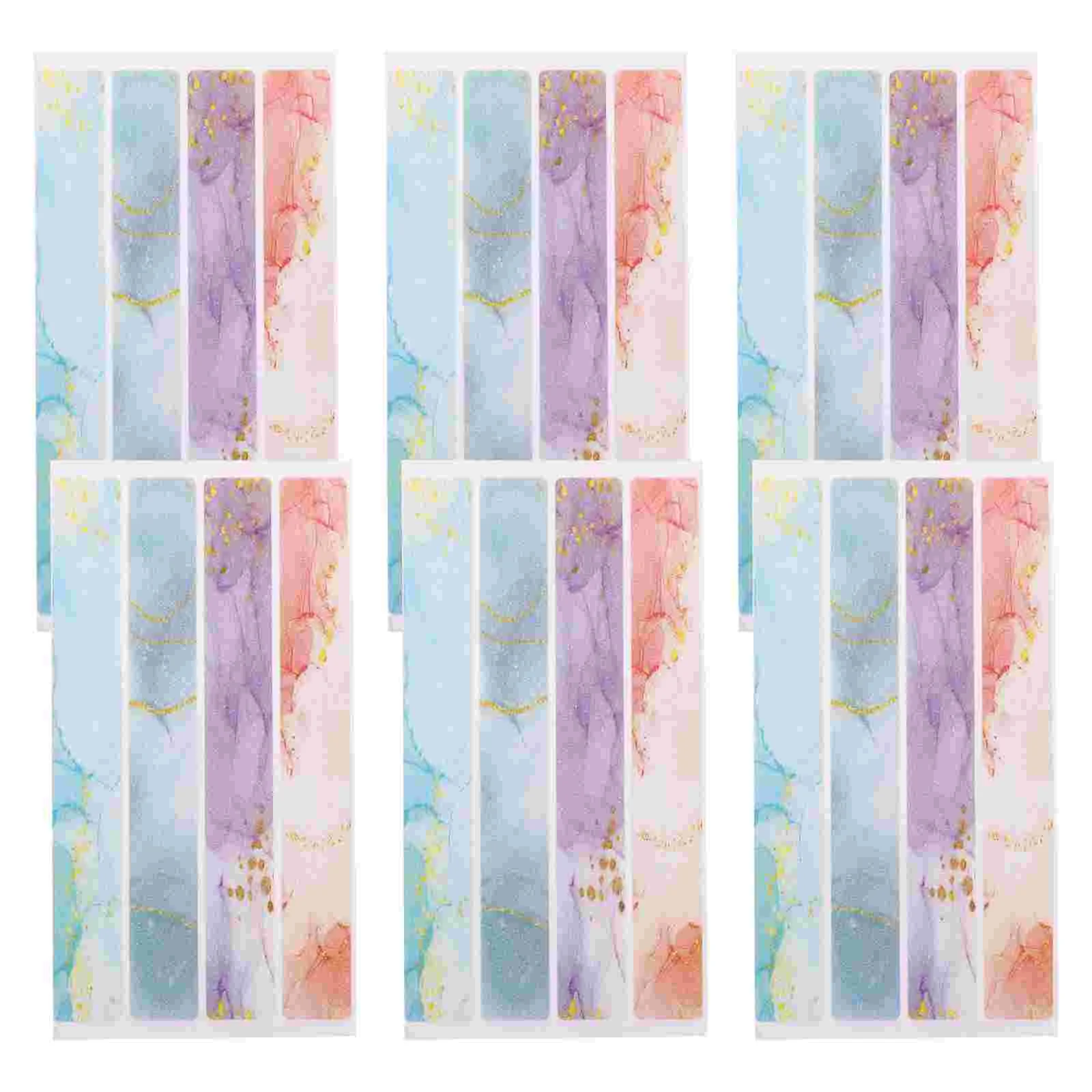 

24pcs Bathroom PEVA Washroom Bathtub Colorful Non-slip Tapes Anti-slip Stickers Adhesive Flooring Tapes