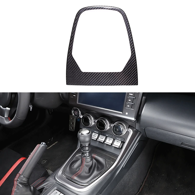 

Real Carbon Fiber Car Center Control Shift Panel Frame Trim Sticker For Toyota 86 Subaru BRZ 2022