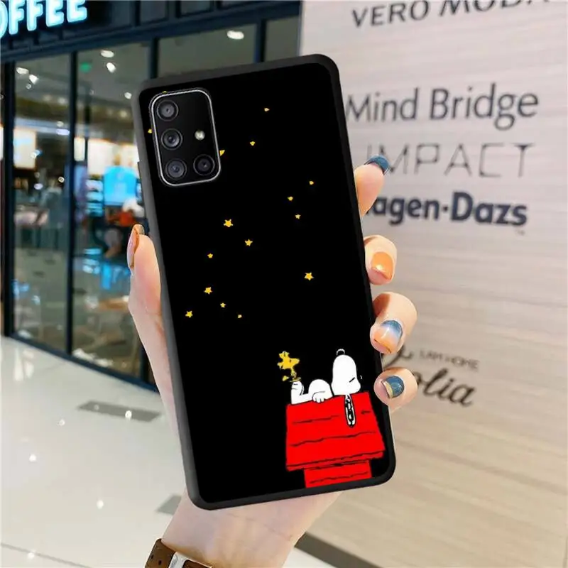 Мультяшный собака Чарли коричневый Снупи чехол для телефона Samsung Galaxy A52 A21S A02S A12 A31