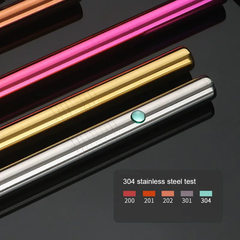 Воздушно-пузырьковая чайная соломка многоразовые трубочки из нержавеющей стали