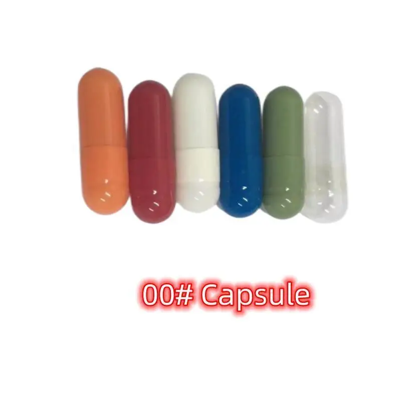 

00# lengthen 1000/5000pcs 00 size colored hard gelatin empty capsules, hollow gelatin capsules ,joined or separated capsules