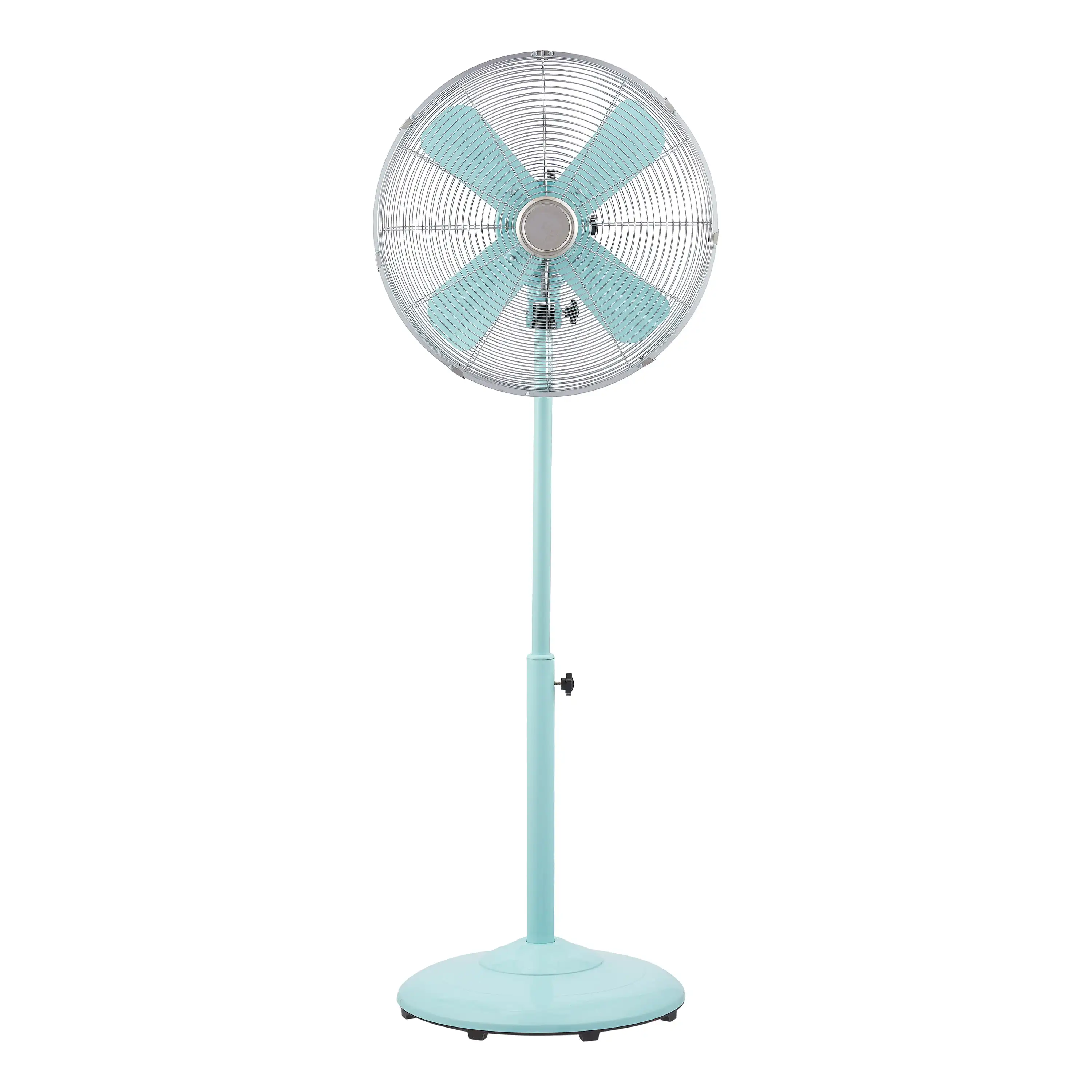 

Better Homes & Gardens 16 inch Retro 3-Speed Metal Stand Fan Mint With Oscillation, Adjustable Height