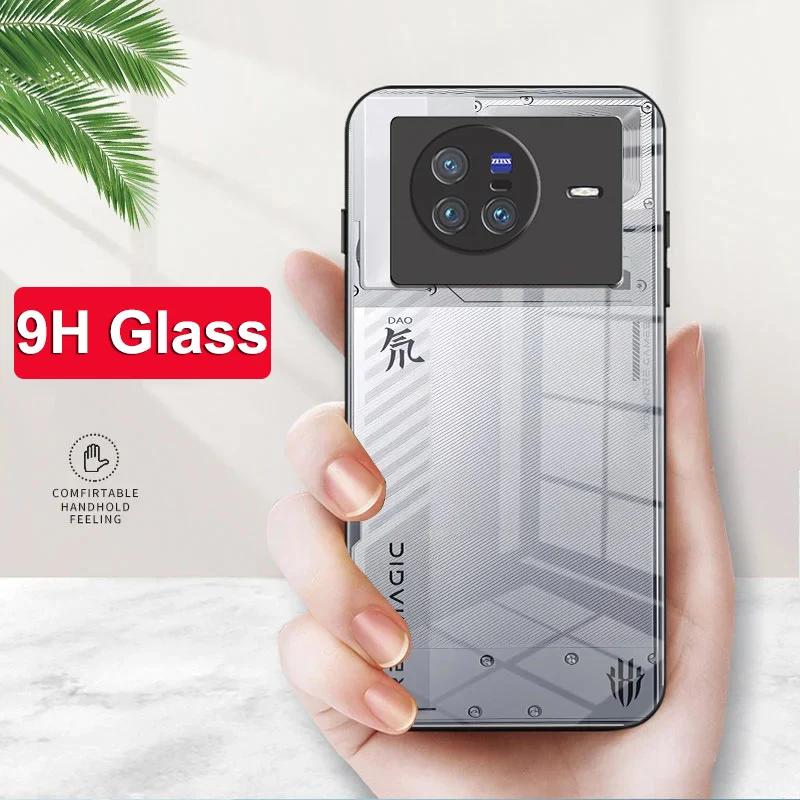 Фото Стеклянный чехол 9H для Vivo X80 Pro, чехлы для Vivo X70 Pro Plus, задняя крышка из закаленного стекла X70 Pro + корпус для Vivo X80Pro X70T №4