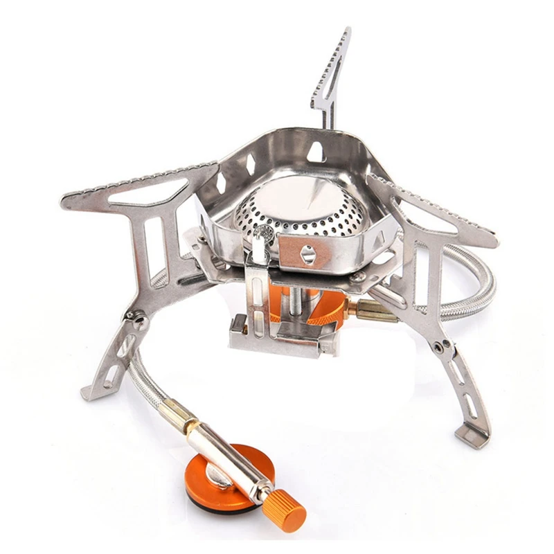 

1 Pieces Camping Gas Stove Split Windbreak Picnic Card Stove Outdoor Portable Camping Gas Stove Windbreak Gas Stove