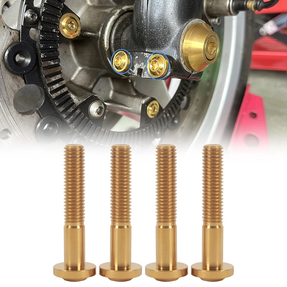 Болты впитывающие вилки для мотоцикла титановые винты 4 шт. BMW K75 K100 Cafe Racer Scrambler Custom