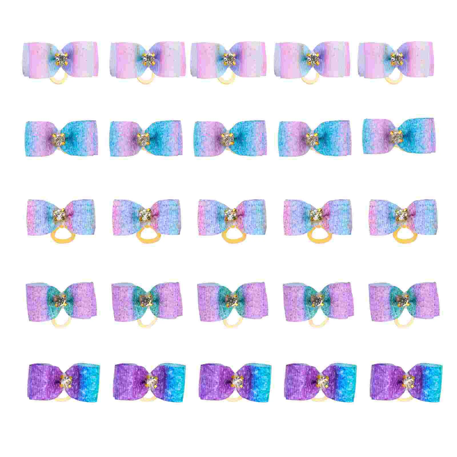 

Hair Bows Dog Bow Bands Rubber Clips Poodle Day S Valentine Female Head Ribbons Grooming Cat Band Pet Tie Puppy Dogssmall Yorkie