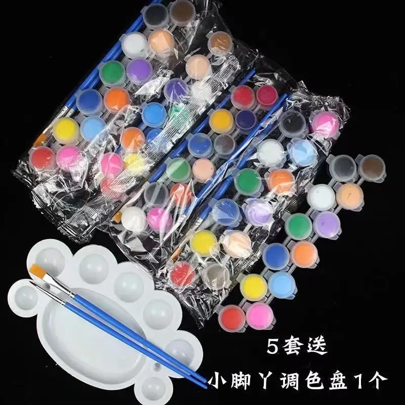 

Пигментный набор, полный набор из маленьких акриловых пигментных полосок для детей, 12 цветов, подставка «сделай сам», граффити, рисование, герметичная маленькая коробка 2 мл, Ho