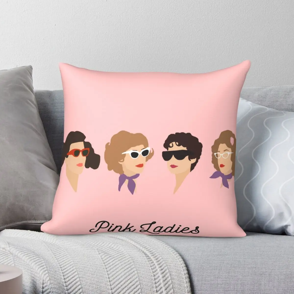 

Розовый женский Чехол на подушку, полиэстеровый льняной бархатный чехол с узором на молнии, декоративный Чехол на подушку, чехол на автомобильную подушку, Чехол 45x45