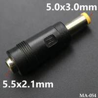 5 52 1 female to 5 03 0mm male dc power male plug jack adapter connector for samsung rc420 r700 n140 n145 305v4a etc laptops