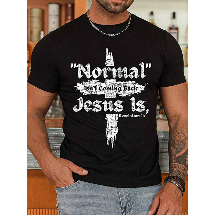 

Badassdude Casual Letter Printing Men's Casual Fashion T-shirt