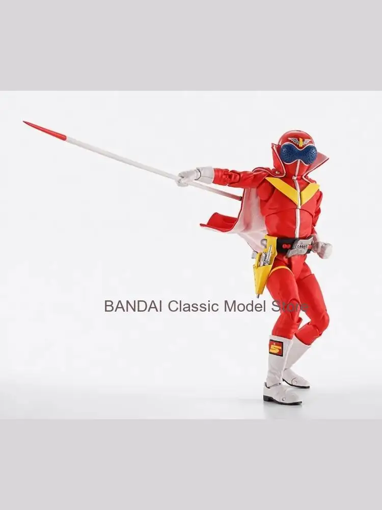 Фото Фигурка Bandai SHF True Bone Sculpture Akaranger, модель Himitsu Sentai Gorenger, аниме-игрушка для мальчиков №4