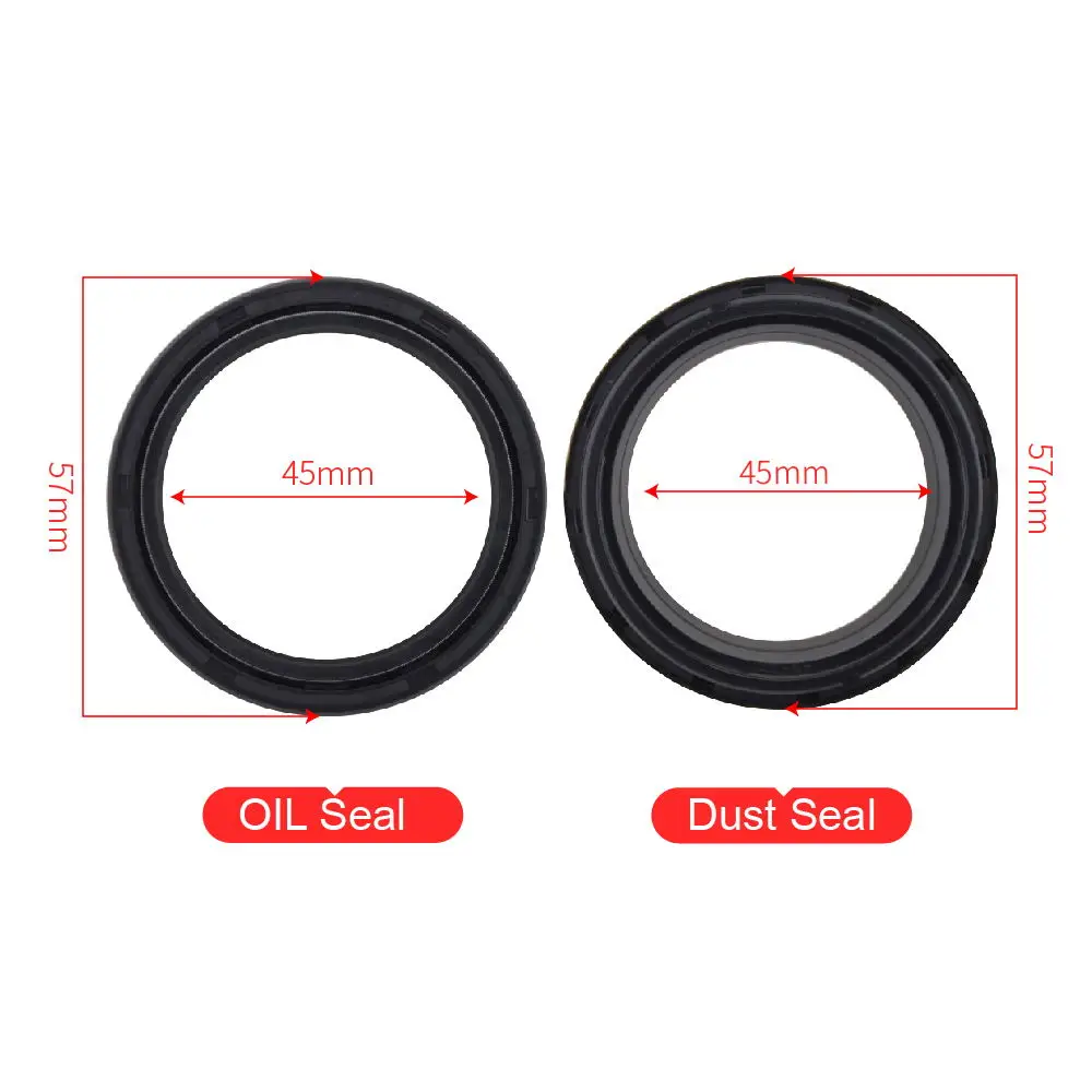 Масляный демпфер для вилки переднего мотоцикла 45x57x11 и пылезащитная крышка 45x5 7