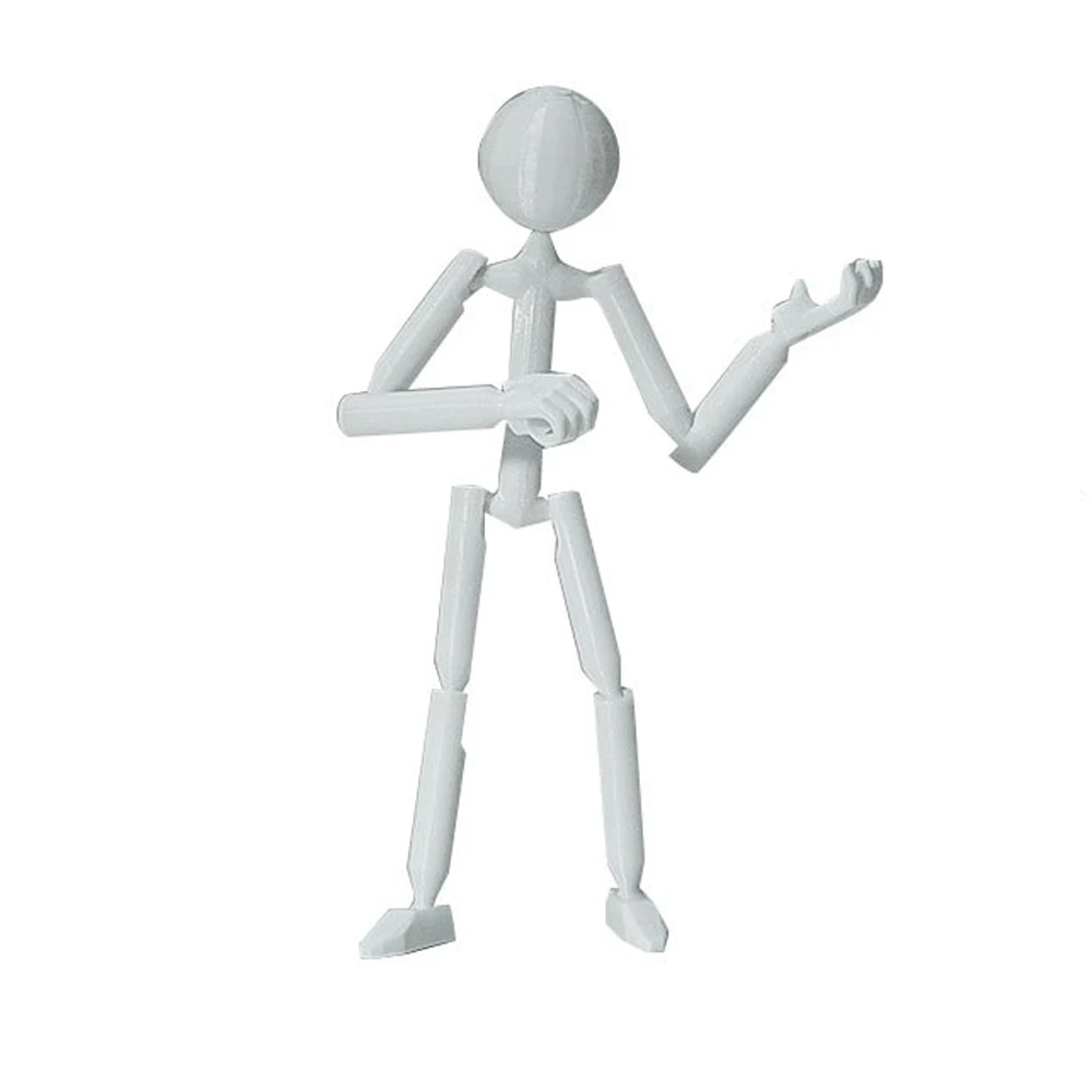Фото Многосуставная игрушка Stickman с несколькими шарнирами, подвижная 3D-печать, манекен с 3D принтом, новинка, экшн-фигурка Stickman, собранный робот №2