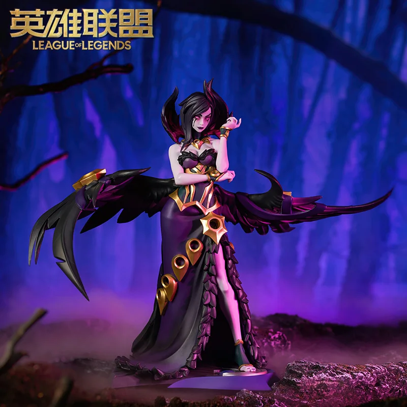 

Original League of Legends Morgana Medium Statues the Fallen Anime Figures Toys Periphery Collectibles Game Model Birthday Gifts