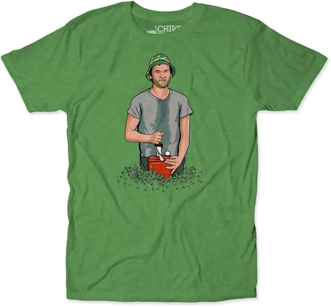 Забавный высококачественный 100% хлопок с коротким рукавом Caddyshack Bill Мюррей