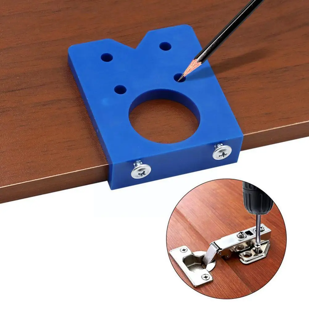 

Hinge Hole Drilling Jig Locator Guide Hidden Hole Opener For Positioning Installation Of Furniture Door Hinges Woodworking M9m9
