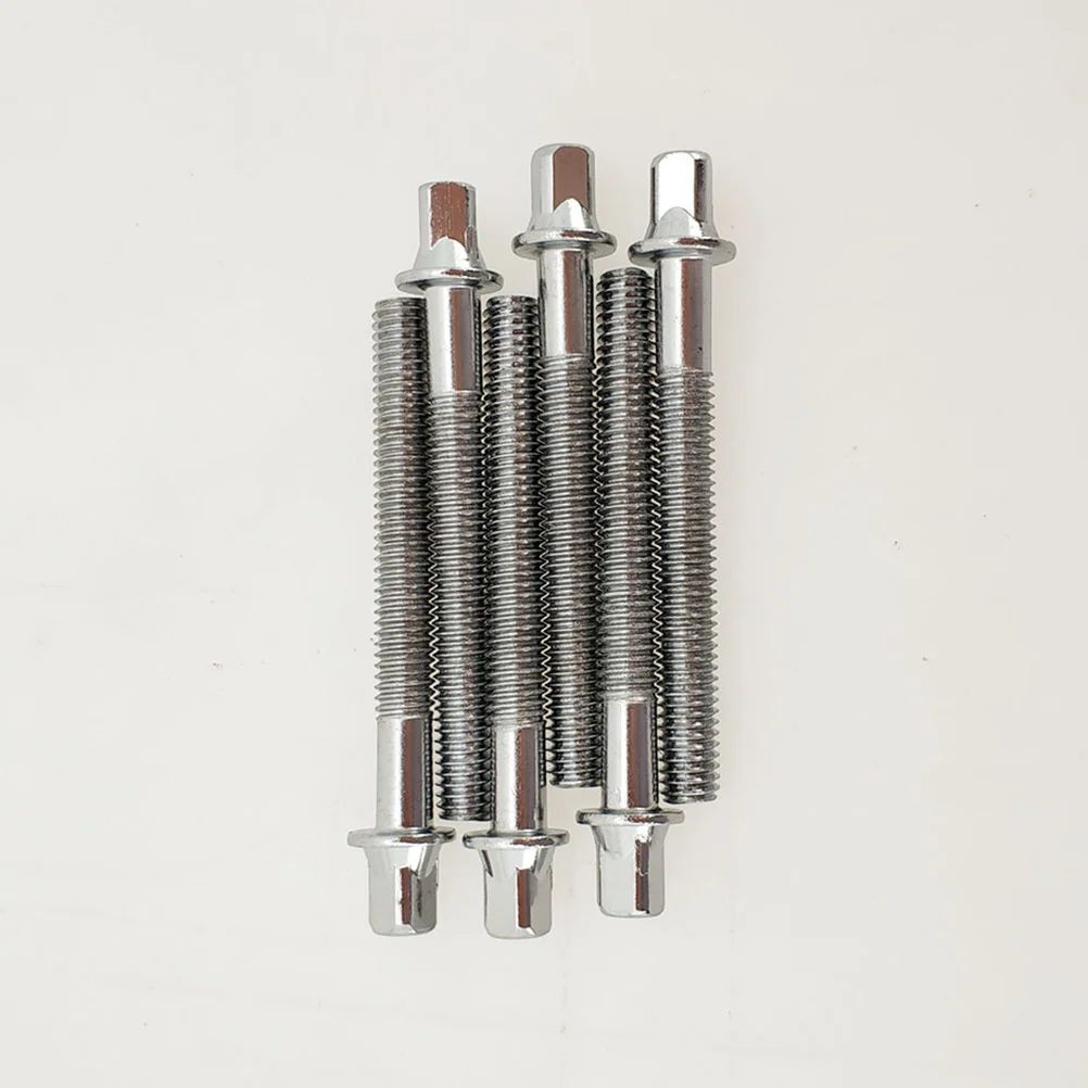 

6Pcs Metal Durable Drum Fastener Mounting Short Screws with Washers for Drum Lugs(Silver)