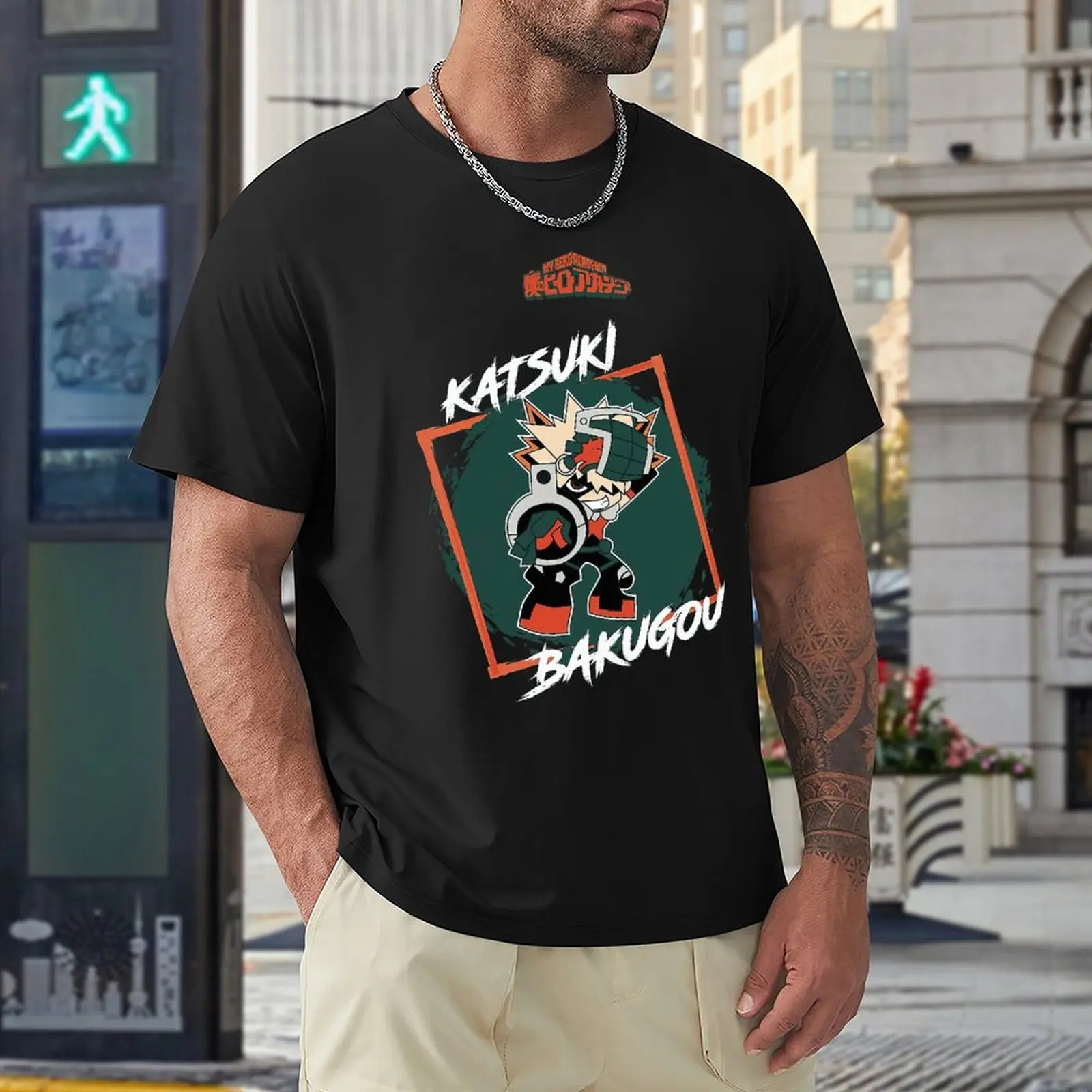 

My Hero Academia KATSUKI BAKUGOU CHIBI Boku No Hero Academia Japan Anime T Shirts Men Shirt Fashion Clothes Graphics Sweatshirt