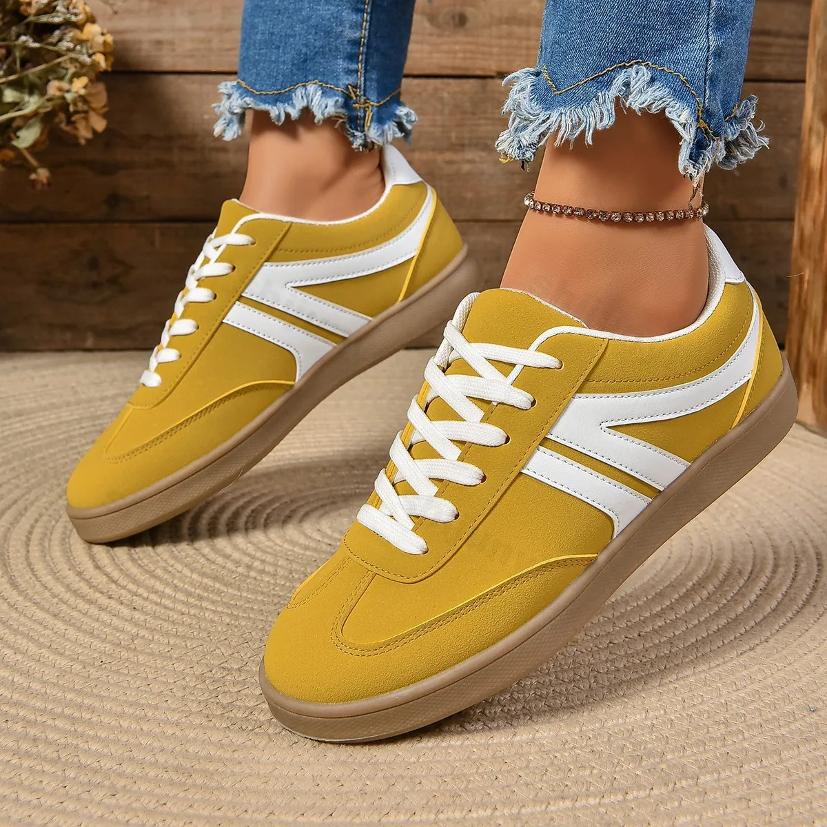 Женская повседневная прогулочная обувь новинка 2025 осенние кроссовки высокого