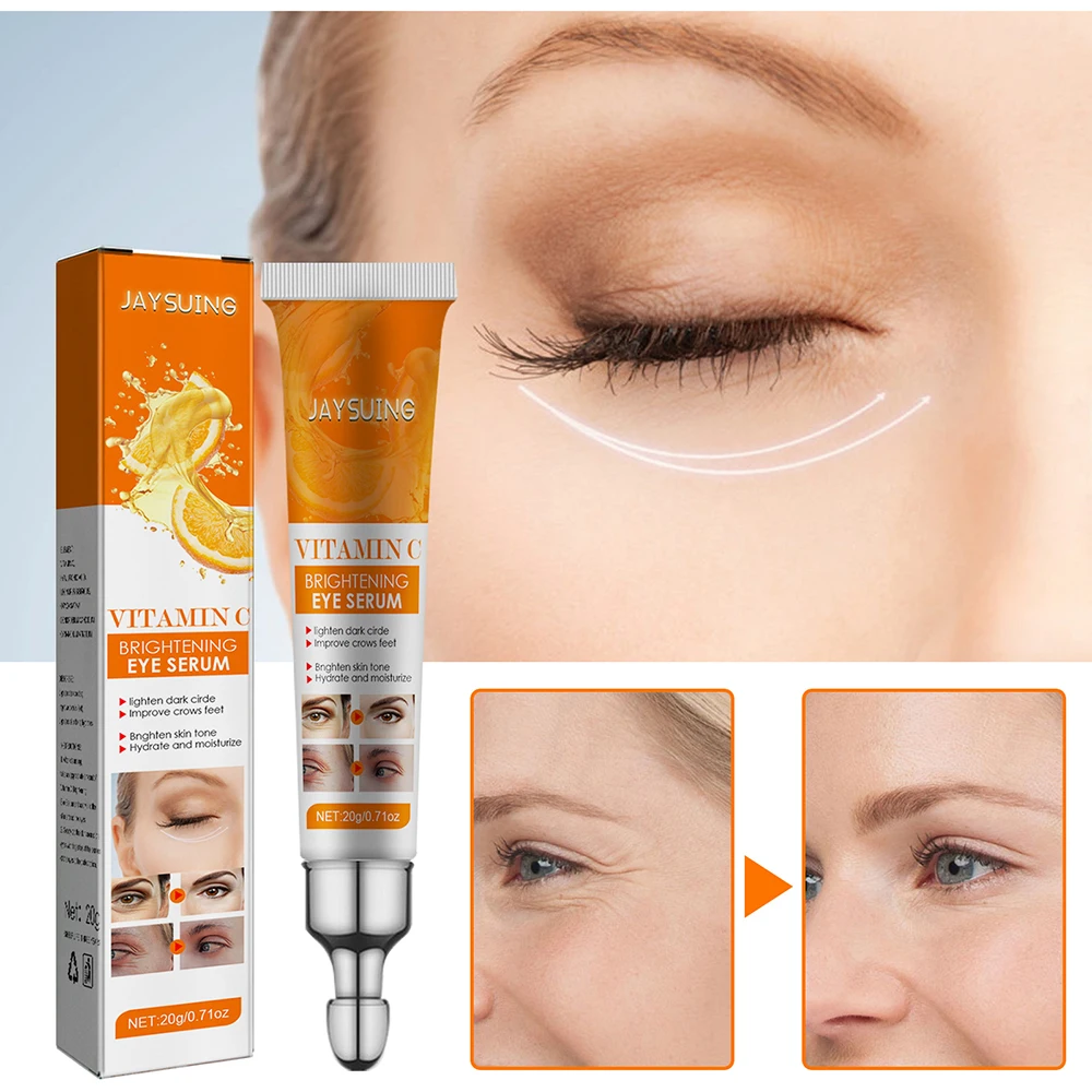 

Укрепляющий крем для кожи вокруг глаз с витамином C, удаляет темные круги и мешки