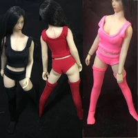 blackredwhite color 112 scale sexy womens figure clothes stretch vest shorts ice stockings model for 6 inches action figure
