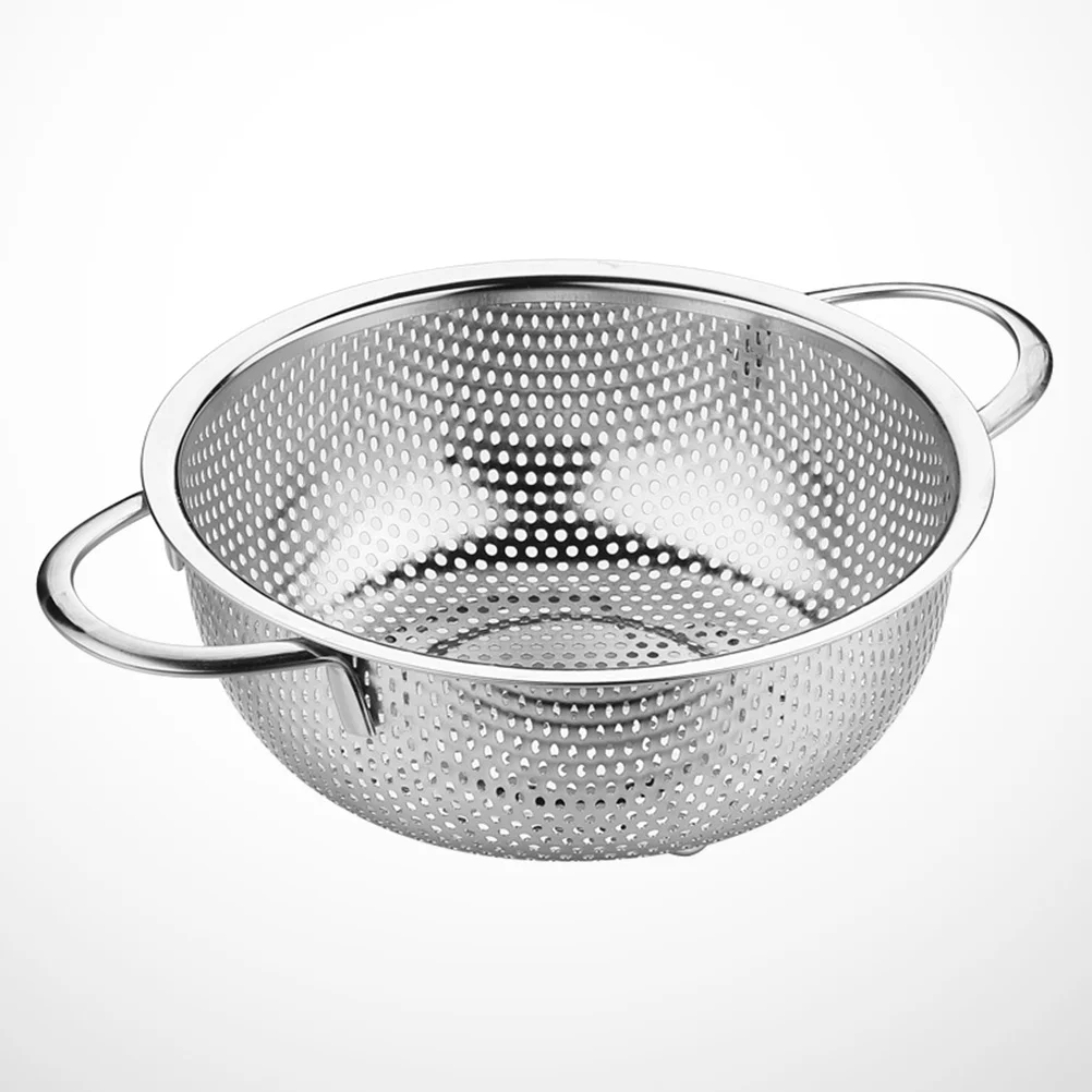 

Mesh Colander Strainer Basket Fruit Strainer Basket Colander Bowl Kitchen Strainer Washing Bowl and Strainer Wire Sieve Sifters