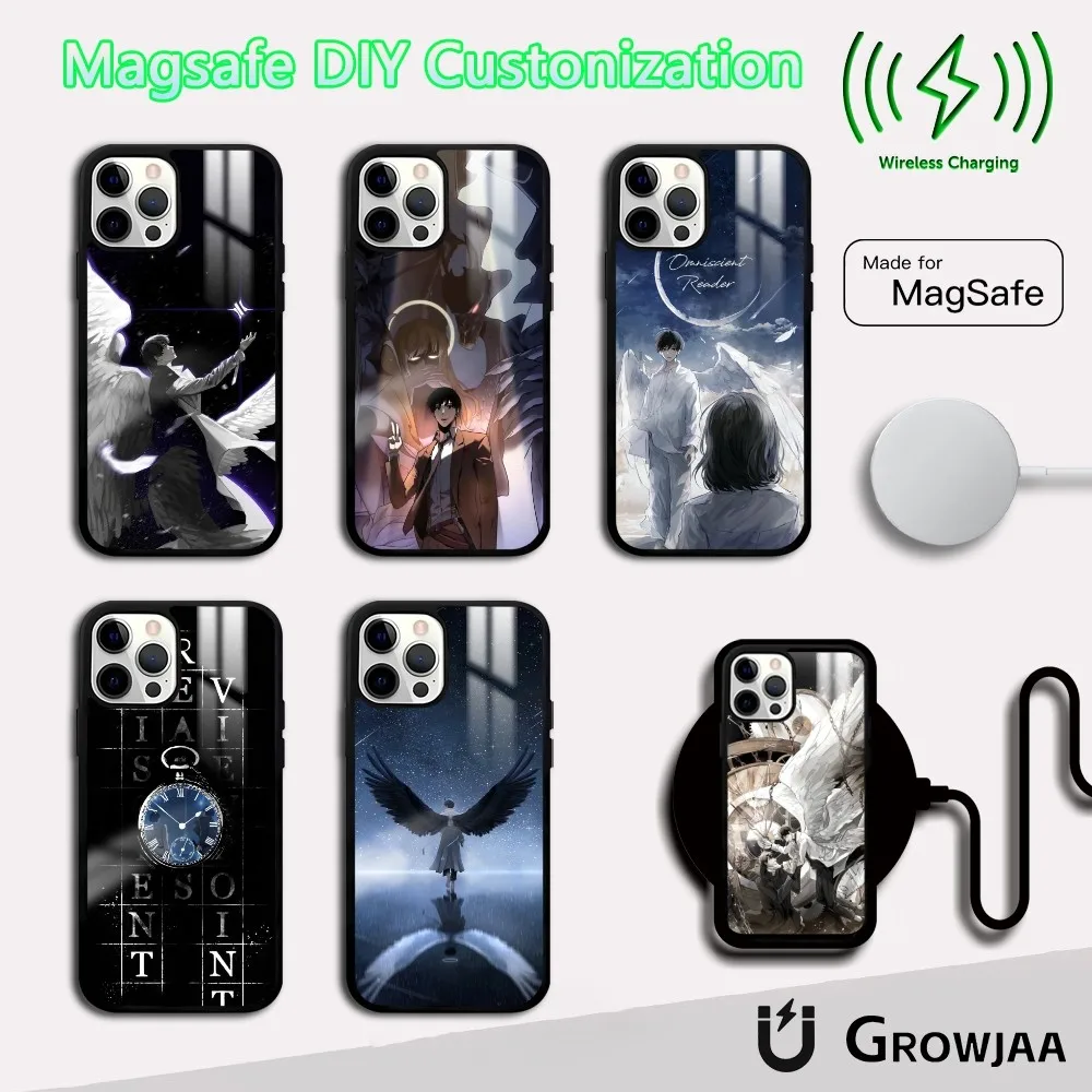 Чехол для телефона O-Omniscient Reader V-Viewpoint iPhone 16 15 14 13 12 11 Pro Max Plus Mini Magsafe Mirror беспроводной