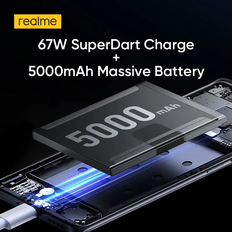 [World Premiere] realme 11 Pro 100MP SuperOIS Camera 6.7''120Hz Curved Vision OLED Display 67W SuperDart Charge with 5000mAh NFC