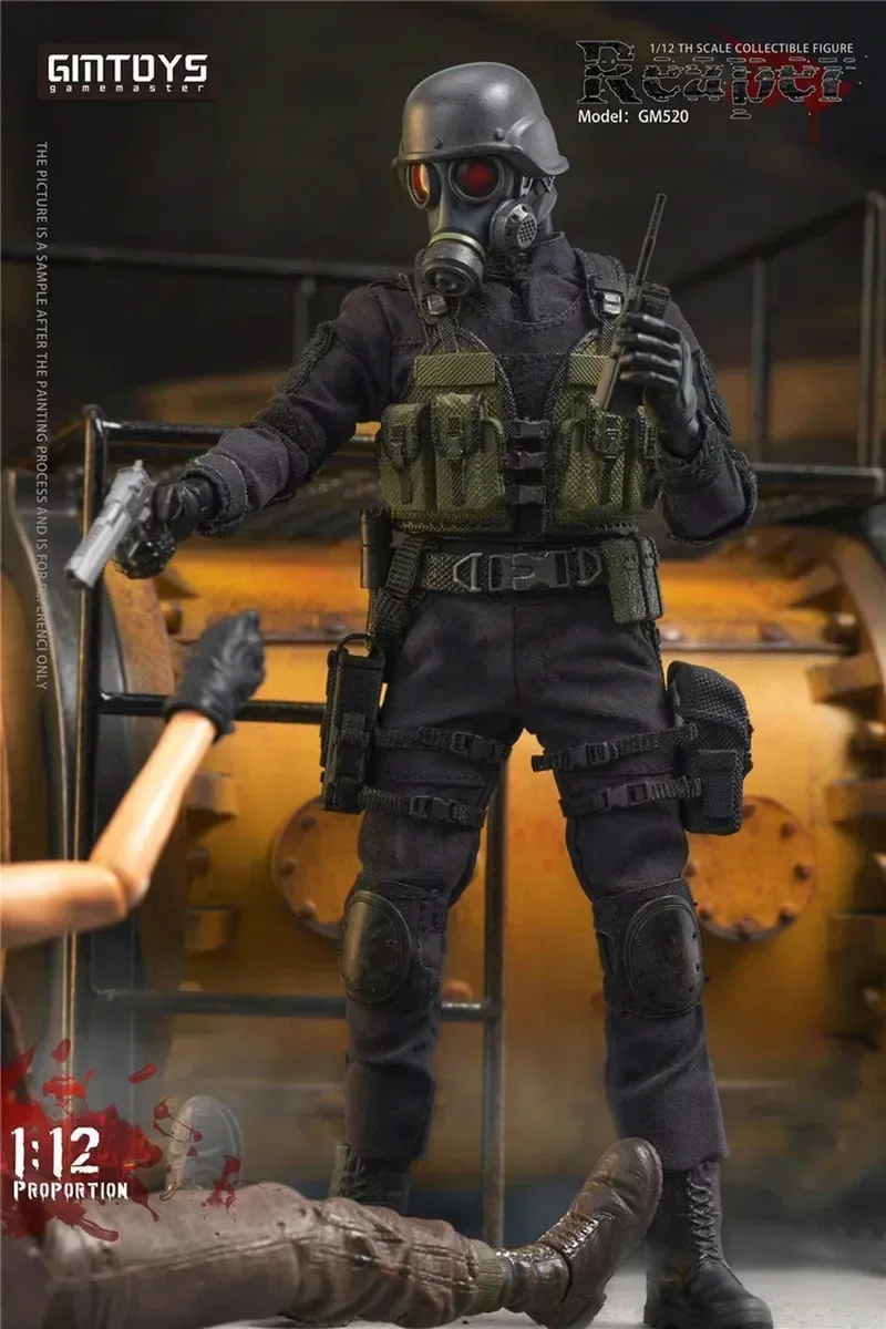 В наличии Gmtoys 1/12 Resident Evil 6-дюймовая фигурка Death Hunk Коллекционная модель игрушки