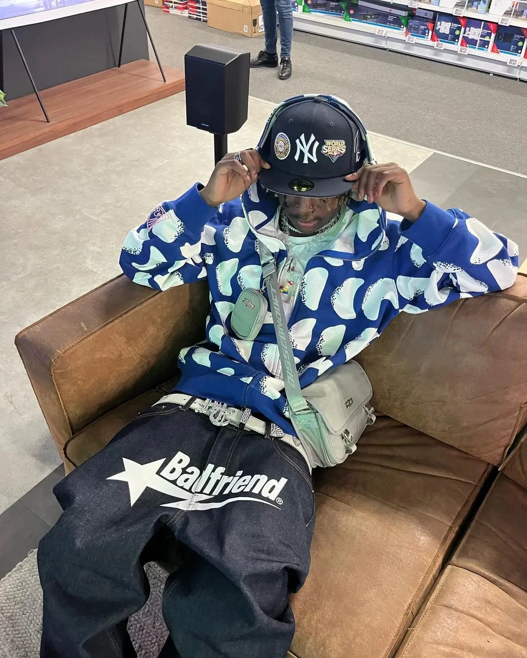 

Джинсы Y2k мужские с принтом в стиле хип-хоп, черные брюки оверсайз, модные повседневные свободные прямые штаны с широкими штанинами в стиле панк-рок, уличная одежда, 2023