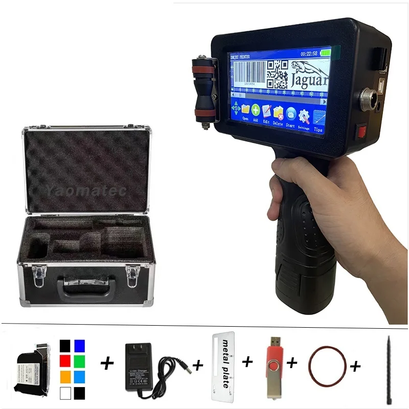 

24 языка 12,7 мм переменный QR штрих-код партии номер логотипа этикетка даты истечения срока годности ручной струйный ручной термальный струйн...