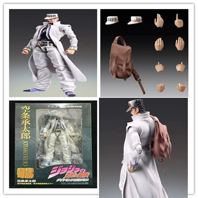 

JoJo's Bizarre Adventure Figure Kujo Jotaro Anime Dio Action Figures Joint Movable Collectable Toy Doll Christmas Gift 17CM
