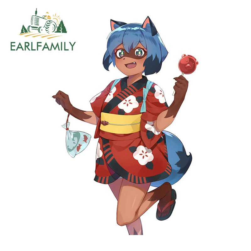 EARLFAMILY 13 см x 8 6 для пушистой сексуальной девушки автомобильные наклейки