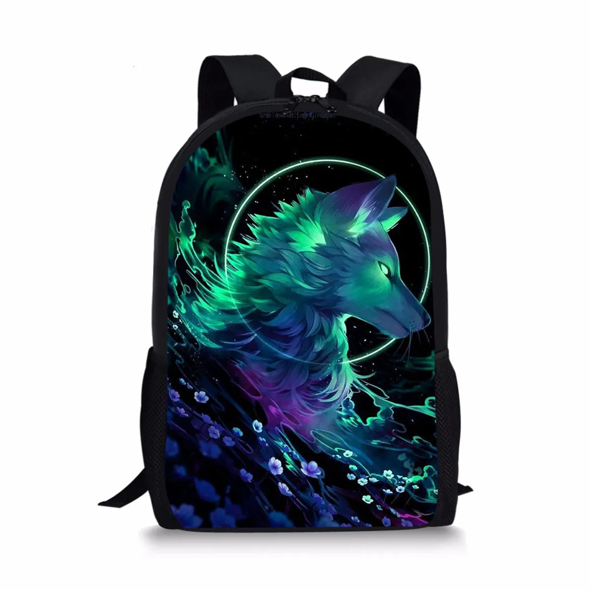Школьные ранцы для мальчиков с рисунком Фэнтези Аврора волка 2022 модные студенческие рюкзаки разноцветные рюкзаки для подростков Бесплатна...