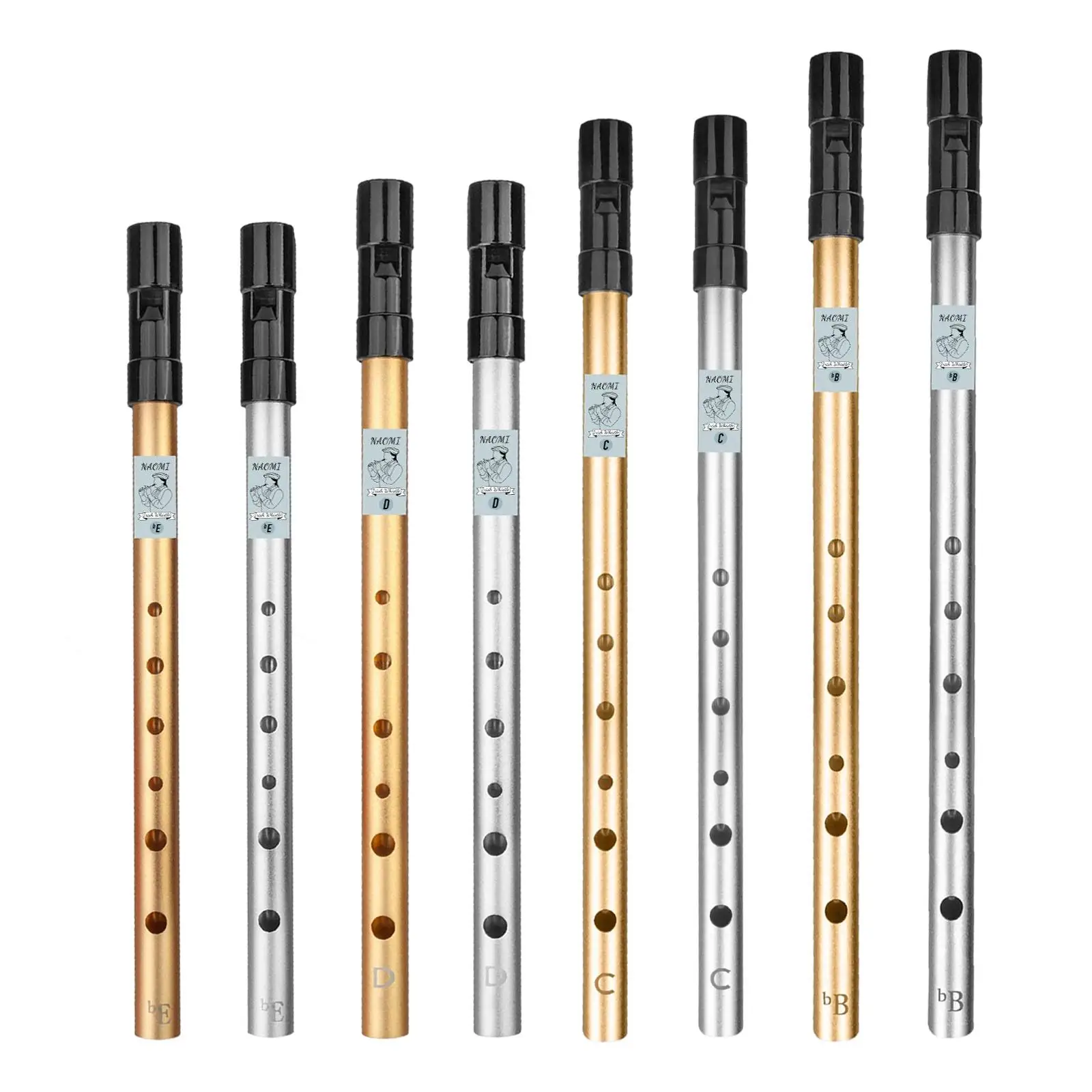 

Portable Penny Whistle Instrument 6 Hole Tin Whistle for Beginners