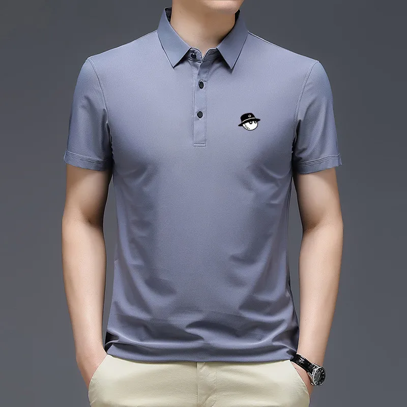 

Men Golf Shirts Male Tops New-Design Summer Breathable T Shirts Fashion Business Casual Short Sleeve Golf Clothing Golf Wear