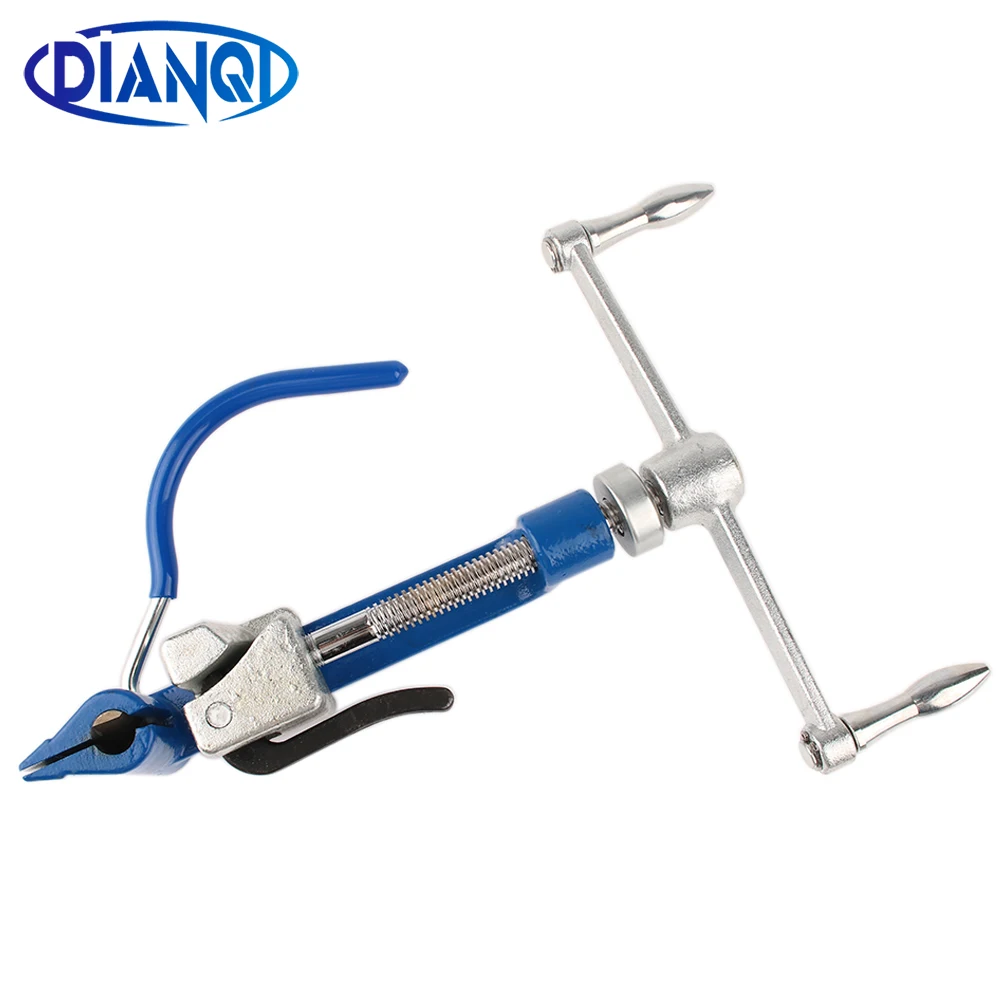 Stainless Steel Cable Tie Gun  Stainless Steel Zip Cable Tie plier bundle tool for width 6.35-20mm thickness 0-1.2mm Blue cutter