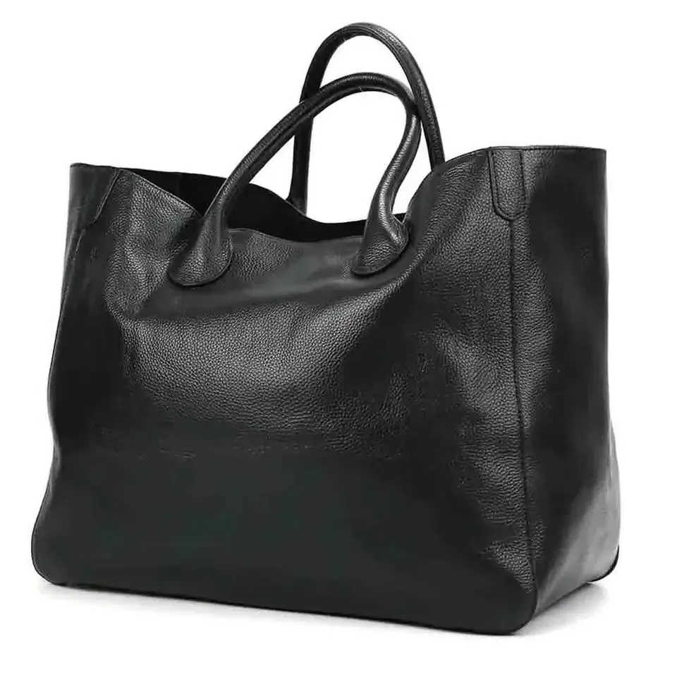 Большая женская сумка из натуральной кожи роскошный Повседневный тоут воловьей