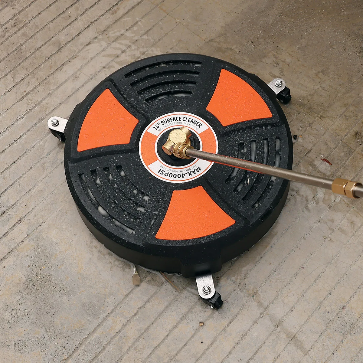 Surface Cleaner - 4000 Psi Power Washer Surface Cleaner Attachment With 1/4