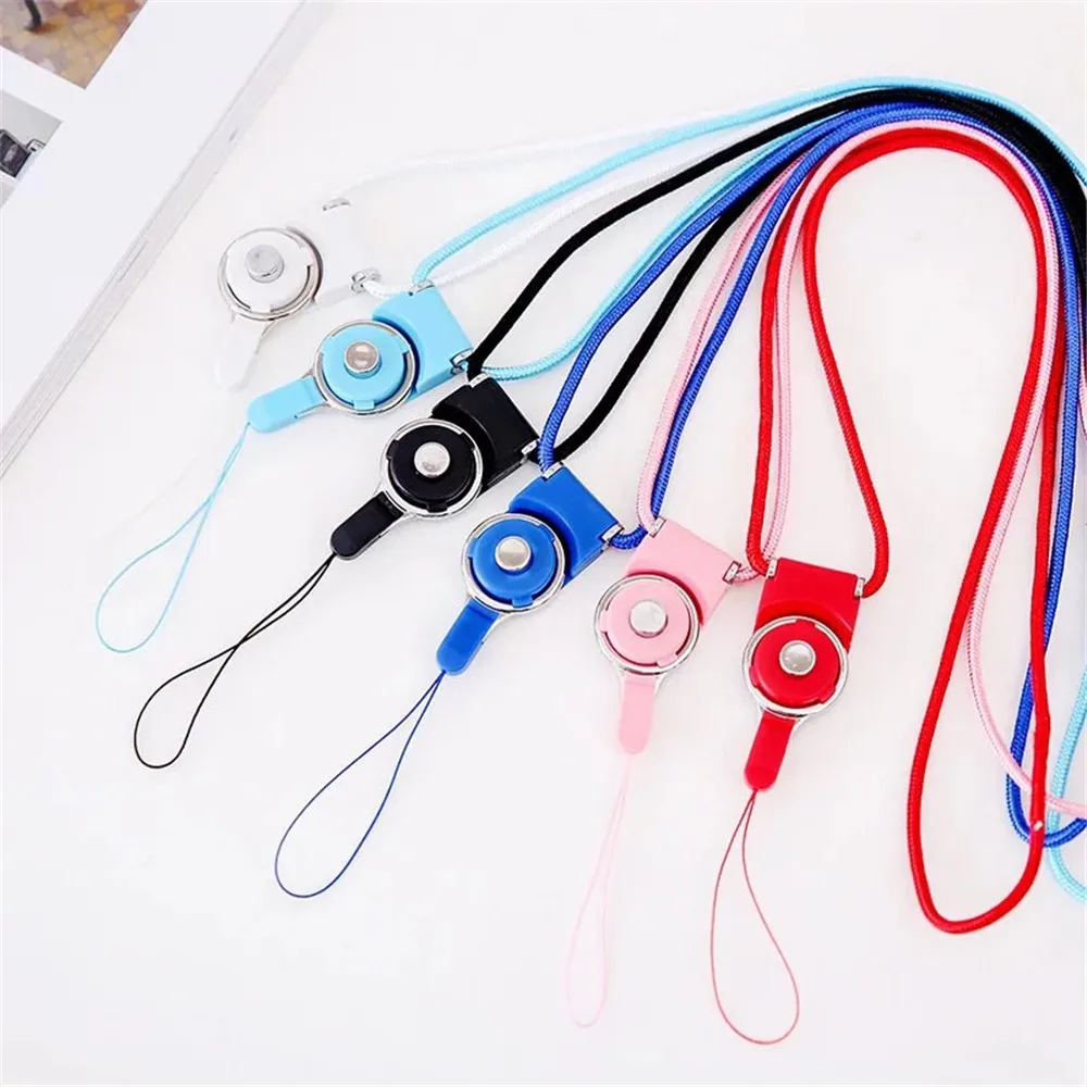 

3pcs Neck Hanging Strap Lanyard Card Badge Holder ID Card for Mobile Phone ID Name Badge Holder Keys Metal Ring