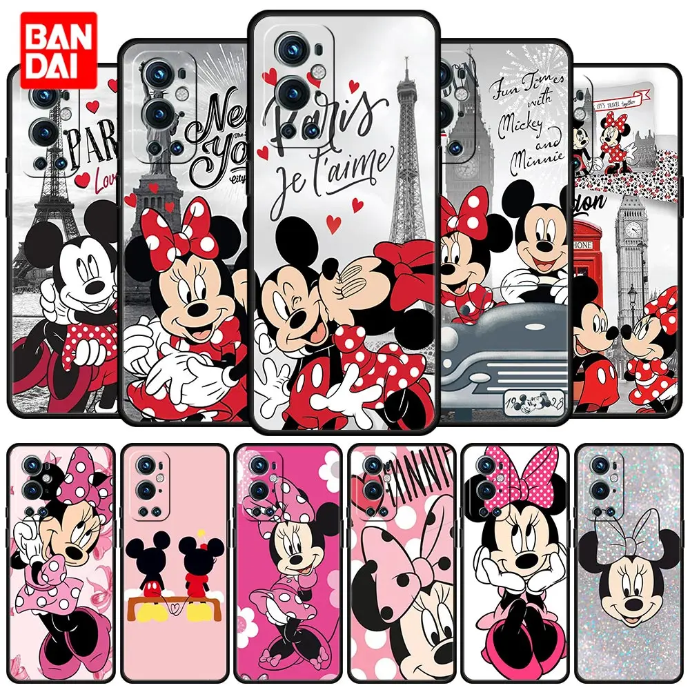 

Cover Case for Case for Oneplus 9 10 Pro 8 8T 9R Nord 2 N100 N10 CE N200 5G Full Japan Style Coque Cell Disney Minnie Mouse