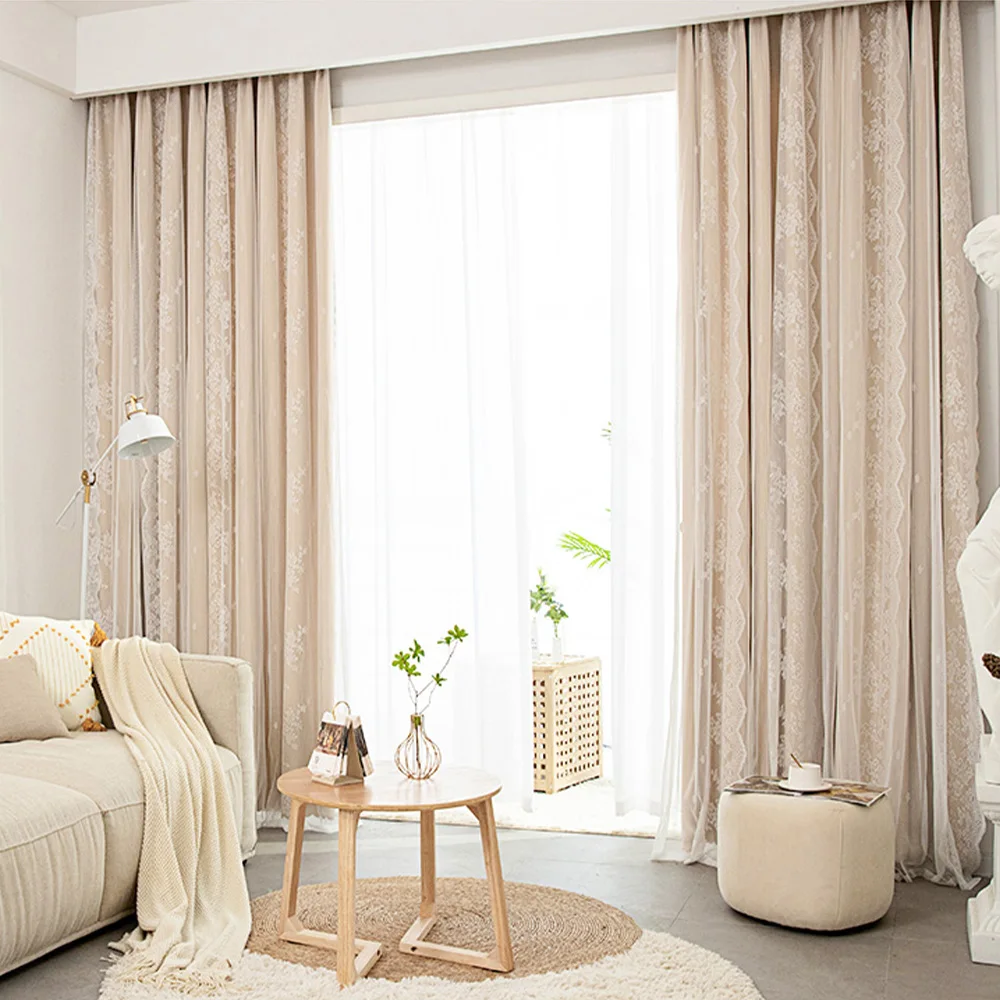 Занавеска YanYangTian с французскими украшениями кружевная вышивка легкая роскошная