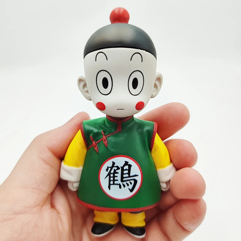 Dragon Ball Z Chiaotzu Q Action Figure Chaozu Crane School PVC Model Collectible Figurine Car Decoration Toys Gift 12cm