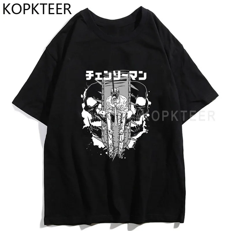 

Chainsaw Man Warrior Japanese Anime Summer T-Shirt Manga Graphic Print Tees Funny Cartoon Unisex Short Sleeves T Shirts 2022