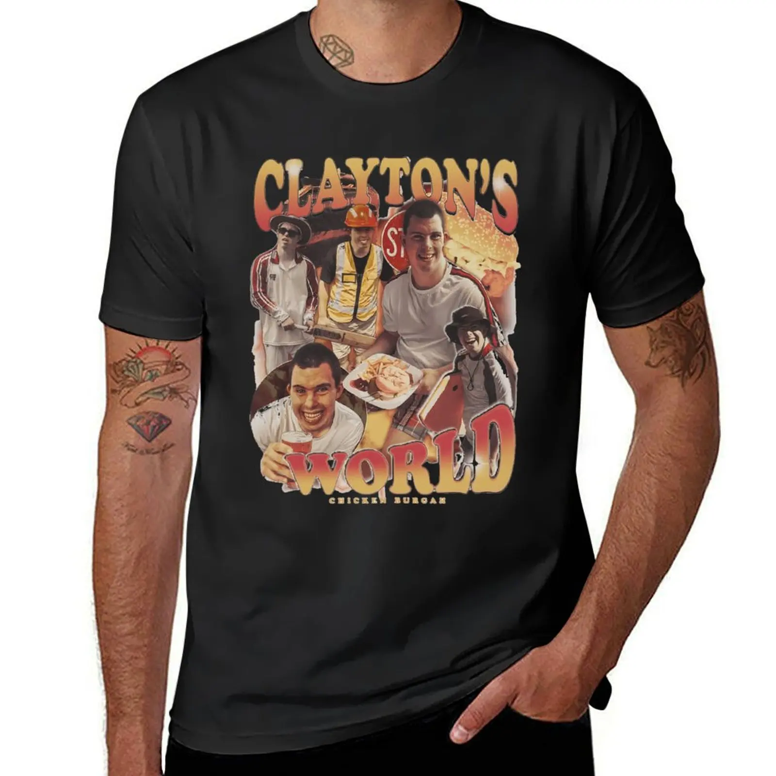 Винтажная Футболка Clayton'S World эстетическая одежда летние топы большие размеры