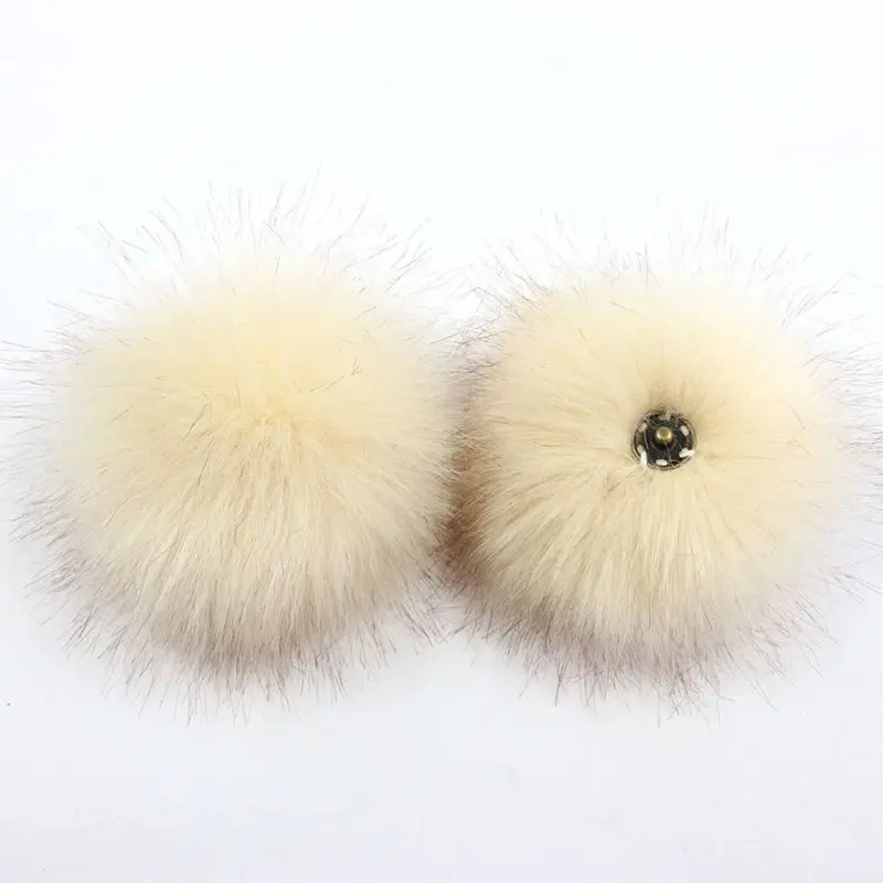 Искусственный пушистый шар с помпоном разноцветный искусственный и ремесленный