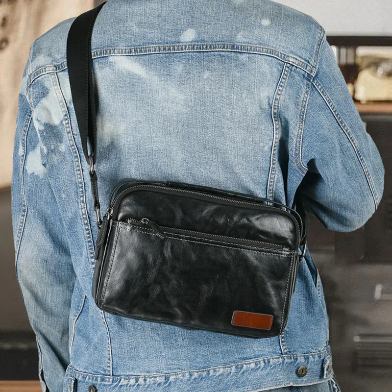 

AETOO светильник Роскошная растительная дубленая ручка захват цветок головка слой воловьей кожи диагональный пролат маленькая квадратная сумка кожаная мужская на одно плечо c