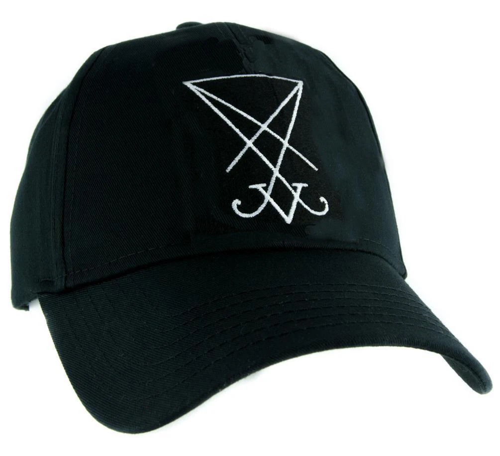 

Printed The Sigil of Lucifer Hat Baseball Cap Occult Clothing Seal of Satan Symbol