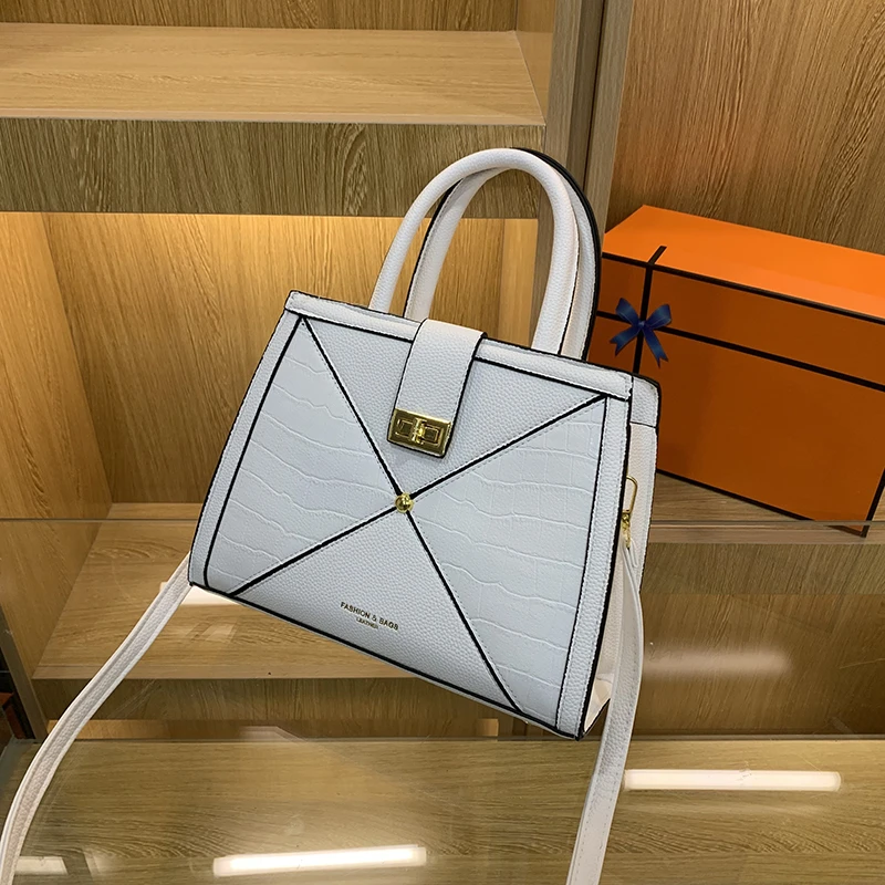 

New Women's Leather Handbag Luxury Designer Crossbody Small Square Bag High Quality Ladies Casual Shoulder Bag Free Shipping