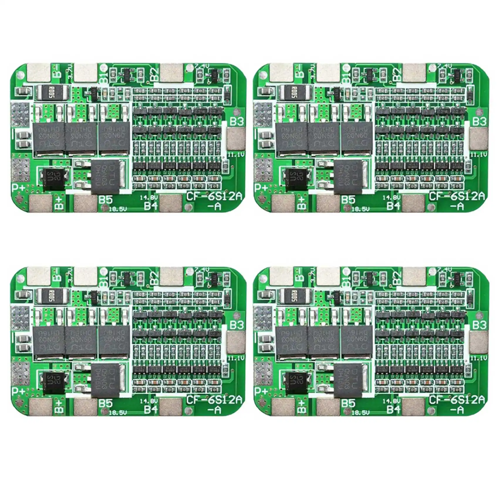 

4Pcs 6S 15A 24V PCB BMS Charger Protection Board For 6 18650 Li-Ion Lithium Battery Cell Module DIY Kit